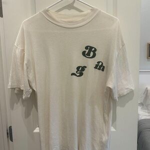 Anine Bing Cream Graphic T-Shirt